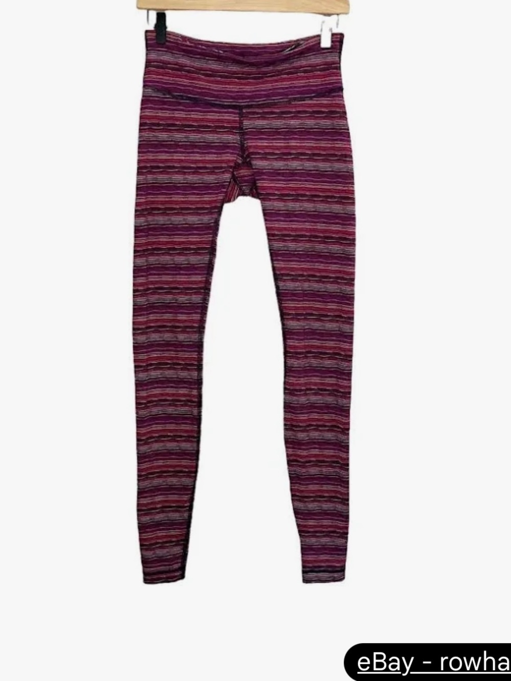 #011 Lululemon Wunder Under Pant III Space Dye Twist Regal Plum Alarming Size 6